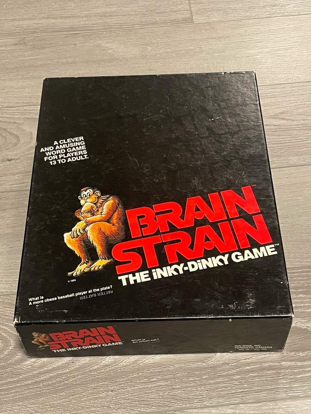 Brain Strain The inky-Dinky Game 1989 Retro Canada Games Company INK DINK INC